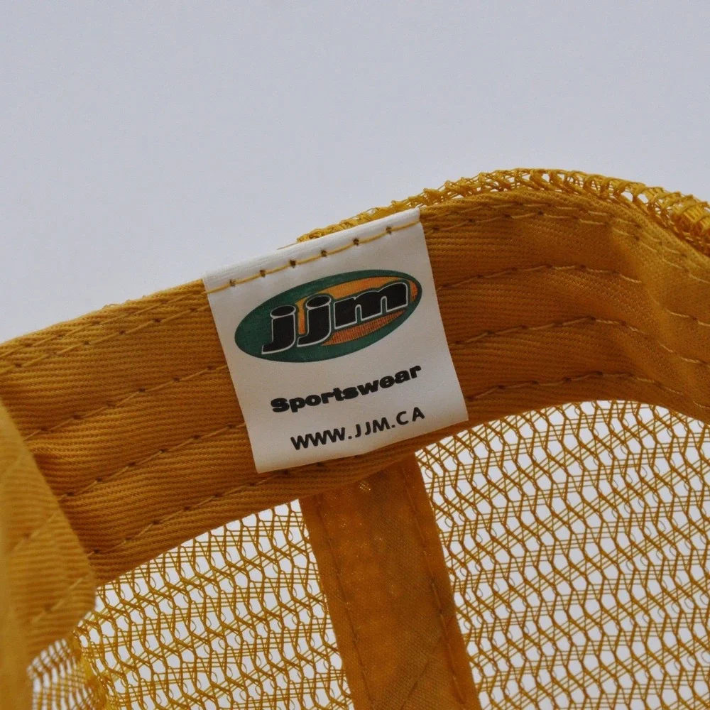 Budweiser Trucker Hat Navy Yellow Excellent Corduroy Mesh Snapback‎ Logo Patch